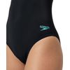 Speedo Women's Swimsuit with Flex Band and Integrated Swimming Bra, Swimming Fitness Training, Swimwear, Anthracite, 38