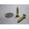 Brass #4  Phillips Flat Head Wood Screw x 1.00"  Length, 100 Pcs