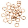 uxcell 30pcs 8mm Inner Dia Brass Split Lock Spring Washer Gasket Gold Tone