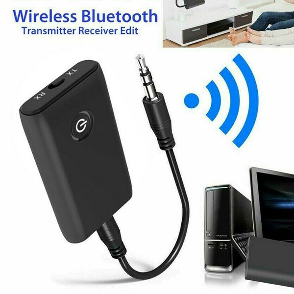 2 in1 Bluetooth 5.0 Audio Jack Transmitter Receiver USB Adapter for TV PC AUX
