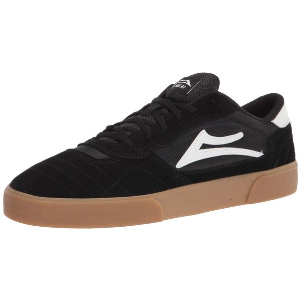 Lakai Footwear Mens Mens Cambridge Skate Shoe, Black/Gum Suede, 8 US