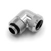 Barrow G1/4" to 14mm Multi-Link Fitting, 90 Degree Rotary, Silver Shiny