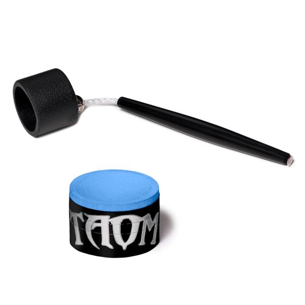 TAOM V10 Billiard Pool Cue Premium Chalk Blue - with Chalk Holder