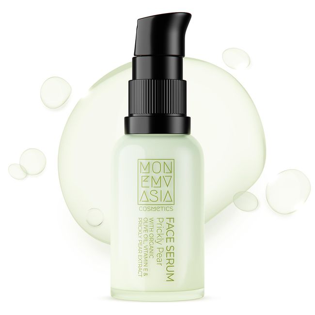 Monemvasia Cosmetics Gesichtsserum - Natürliches Anti-Aging Aloe Vera Serum mit Olivenöl, Arganöl, Vitamin E, Kaktusfeige - Organic Vitamin Serum