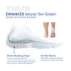 Tuli's Classic Gel Heel Cups, Cushion Insert for Shock Absorption and Plantar Fasciitis and Heel Pain Relief, Made in the USA, 1 Pair, Large