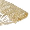 Relaxdays String Curtain, Pull-through, can be shortened, for Doors & Windows, Decorative, Washable, 90x245 cm, Beige, Polyester