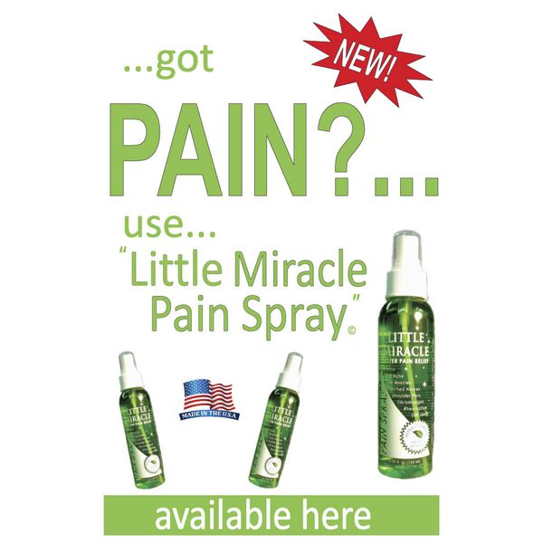 PAIN RELIEF FAST "LITTLE  MIRACLE PAIN SPRAY"