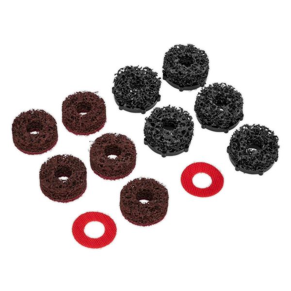 Sealey VS8002A Stud Hub Cleaner Pads for VS8002, Pack of 12