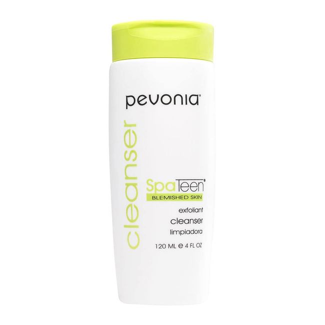 Pevonia SpaTeen Blemished Skin Exfoliant Cleanser - Gentle Face Cleanser Cream - Exfoliating Facial Skin Care Products - Best Teen Face Wash for Dry Skin, Oily Skin, Sensitive Skin, Acne - 4 fl oz