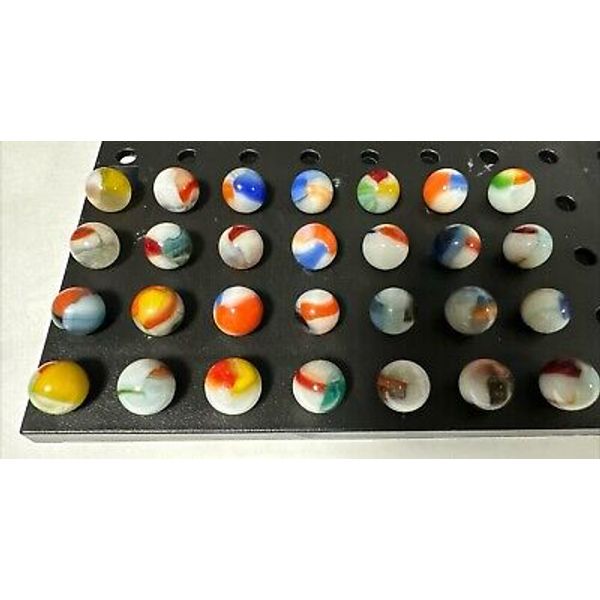 Vitro Tri Lite Elite Vintage Marbles! Lot Of 28 .630”