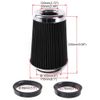 3 3.5 4 inch Inlet High Flow Performance Cold Air Intake Air Filter Cone Black