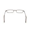 KoKoBin Metal frame Reading Glasses Portable Spring Hinge Reading Unisex reader with glasses case(Brown，+3.5