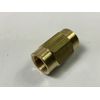 AGS BLU-10C Brass Brake Line Union, 6mm (M12x1.0 Bubble)