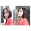 CEXIN Japanese Cute Wig, Bob, Full Wig, Short Wig, Center Divided Wig, Net Included, Sweet Women's