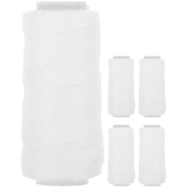 POPETPOP 5 Rolls Faye Face Thread Eyebrow Thread Machine Thread Machine Thread Thread Thread for Face Thread Thread Thread for Thread for Thread for Thread for Thread for Thread for Thread White