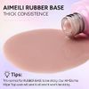 AIMEILI 5 in 1 Rubber Base Gel For Nails, Sheer Color Gel Nail Polish, Elastic Rubber Base Coat Nail Strengthener Nail Rhinestones Glue Gel, Long Lasting - (438) 10ml