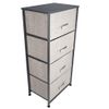 Home Basics SS39135 4 Drawer Storage Organizer, Gray