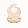 Silicone Bib, Silicone Bib, Plain, Meal Apron, Silicone Bib, With Pockets, Solid Color, Meal Apron, Bib, Baby Bib, For Meals (Light Beige)