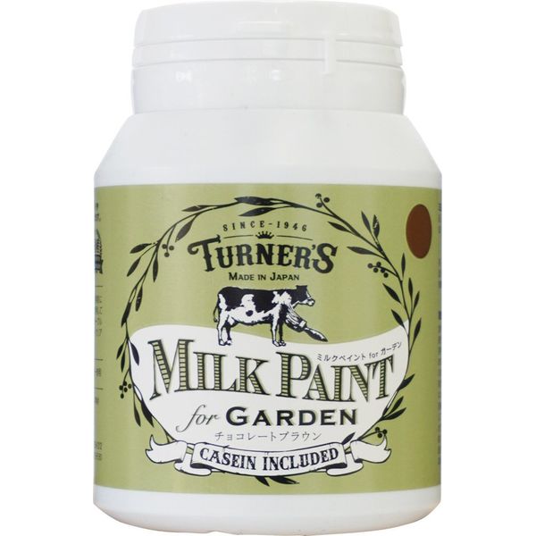 Turner’s Milk Paint for Garden MKG20318 Acrylic Paint, Chocolate Brown, 6.8 fl oz (200 ml)