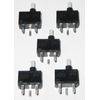 5 X Momentary Pushbutton Micro Switches - PC Board Mount - SPST N.O. - Mini Size