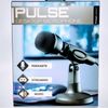 Pulse Desktop Microphone For Podcast Streaming Music 3ft Cable 3.5mm Jack NEW