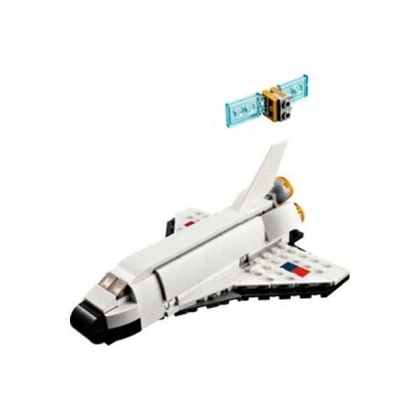 LEGO 31134 Creator 3-in-1 Spaceshuttle Toy for Astronaut to Spaceship, Construction Toy for Children, Boys, Girls from 6 Years, Creative Gift Idea