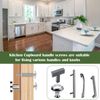 AMLOOPH M4 Door Knobs Cabinet Handles Screws, 12 Pack 50mm M4 Bolts for Drawer Cupboard Knobs Screws