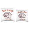 Cat Napping Funny Cat Lover Lazy Cat Dad Mom Gift Throw Pillow
