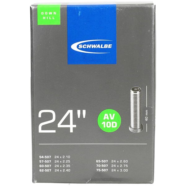 Schwalbe AV10D 24 x 2.1 - 2.3 Inch Downhill Inner Tube with Schrader Valve