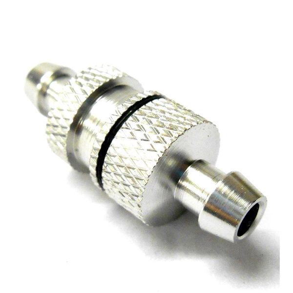 L11516 1/5 Scale RC Nitro Engine Small Inline Alloy Oil Fuel Filter Silver