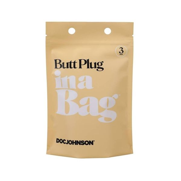 Doc Johnson Butt Plug in A Bag 3 inch Black