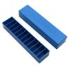 3 Pack Blue BarberMate Blade Caddy with Detachable Lid