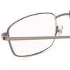 Foster Grant Men's T10 Rectangular Reading Glasses, Shiny Gunmetal/Transparent, 52 mm, +1.00