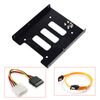 installation frame 2.5 "to 3.5" inch SSD HDD adapter holder + Sata / Power cable