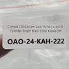 CompX C8054 Cam Lock 15/16"L x 3/4"D Cylinder Bright Brass 5 Disc Keyed Diff