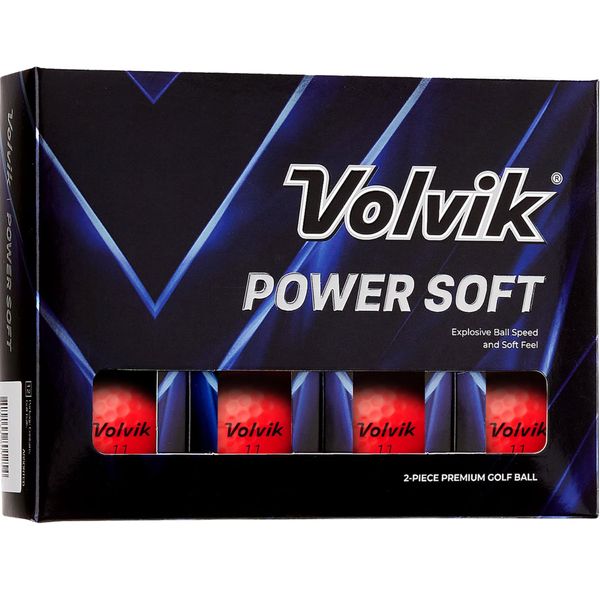 Volvik Power Soft Red Golf Balls (One Dozen)