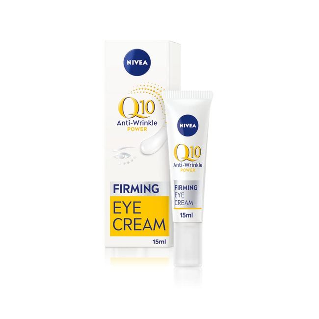 NIVEA Q10 Anti-Wrinkle Power Firming Eye Cream, Eye Cream to Reduce Crow's Feet, Lines and Wrinkles, Powerful Under Eye Cream to Revitalise the Eye Area, 15 ml (Pack of 1)