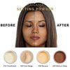 ABRUS - Translucent Makeup Setting Matte Face Powder + Setting Powder Puff, Long Lasting Translucent Setting Powder Lightweight Foundation Make Up Fixer (101 Translucent)