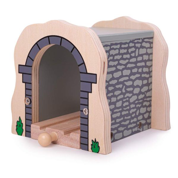 Bigjigs Rail Grey Stone Tunnel, Wooden Toys, Train Set, Train Tunnel, Wooden Train Track Accessories, Bigjigs Accessories, Train Toys, Train Tunnel For Kids