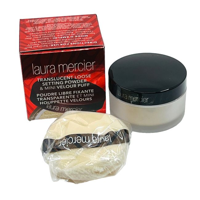 Laura Mercier translucent loose setting powder & Mini Velour Puff - 0.33oz - NIB