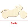 Holz Motorrad - Deko Basteln 5-50cm, Größe:5cm, Pack mit:1 Stück