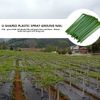 Garden Pegs Steel Stakes Securing Lawn Staples U Shaped Ground Peg Nail Pins for Weed Control Membrane Weed Landscape Fabric Artificial Grass Matting Netting Fleece 6'' 40 Pack