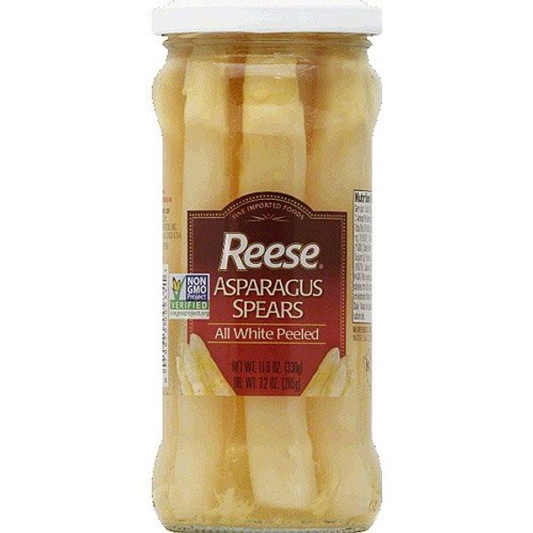 Reese All White Peeled Asparagus Spears, 11.6 oz, (Pack of 6)