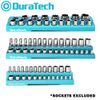 WORKPRO 3PC Magnetic Socket Organizer Set 1/4'' 3/8'' 1/2'' Socket Holder Metric