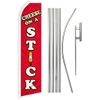 Cheese On A Stick Super Swooper Flag & Flag Pole Kit & Ground Spike