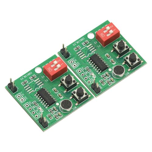 2Pcs Recordable Sound Voice Module Musical Sound Voice Recording Module DIY Greeting Card Box Support External Flash