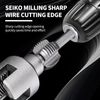 Pakalife Integrated Internal & External Pipe Threading Tool,1/2" (Dn15) 3/4" (Dn20) Pipe Sizes Rethreading Toolpvc Pipe Threader Kit for Electric Drill,Durable & Sturdy(1/2"+ 3/4")