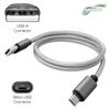 BoxWave Cable Compatible with Leapfrog LeapPad Epic Academy - Micro USB DuraCable, Braided Micro USB Charging Cable - Space Grey