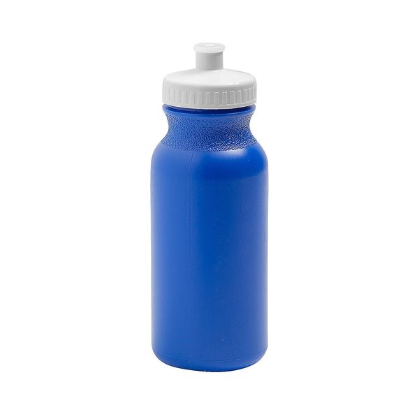7 3/4" 20 oz. Bulk 50 Ct. Blue Reusable Plastic Water Bottles
