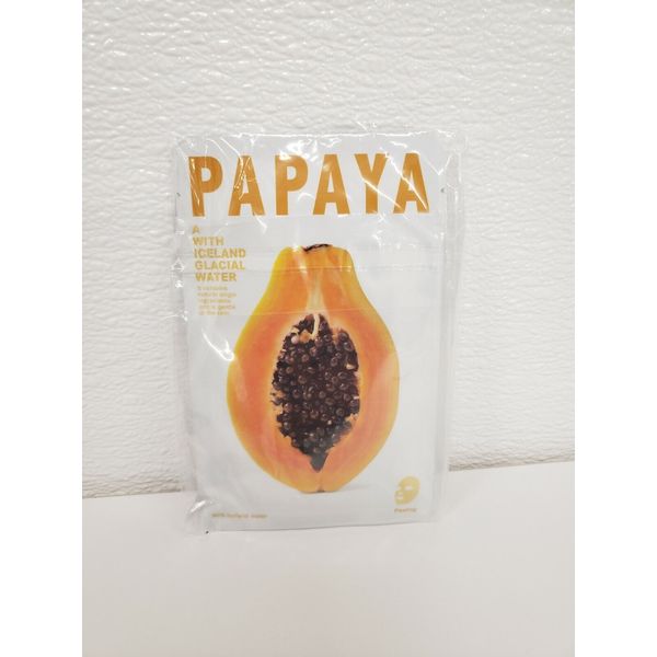 THE ICELAND papaya sheet mask, 2 pc, sealed, NEW